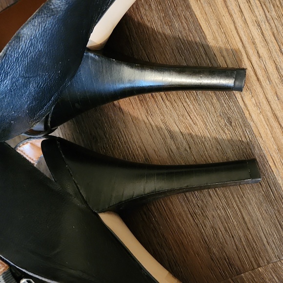 Franco Sarto Studded Leather Leopard Heels - Picture 7 of 9